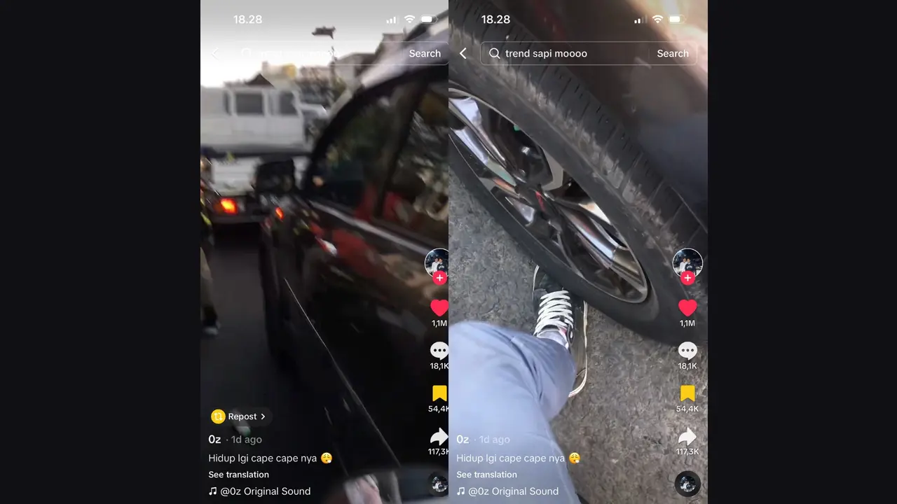 Sedang Tunggu Lampu Merah Kaki Malah Terlindas