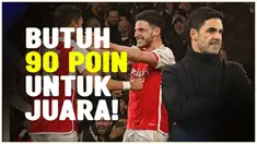Berita video pelatih Arsenal, Mikel Arteta memberi tahu kepada para pemain Arsenal poin yang dibutuhkan, jika ingin menjuarai Liga Inggris.