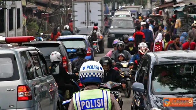 Kemacetan di Pasar Kordon Bandung