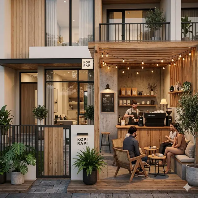Coffee Corner Depan Rumah Minimalis