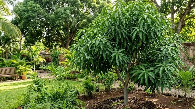 Penyebab Pohon Mangga Rajin Berdaun tapi Tidak Mau Berbuah (AI Generated)