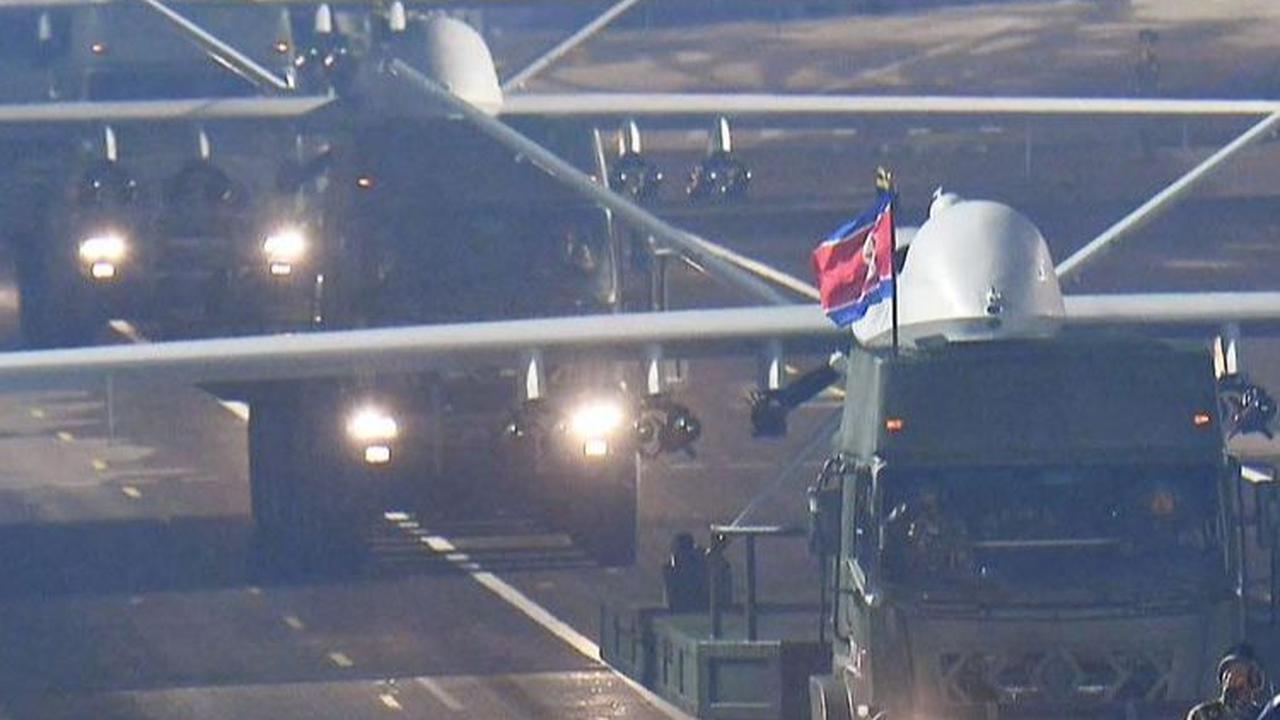 Korea Utara juga menampilkan deretan drone mata-mata terbaru.