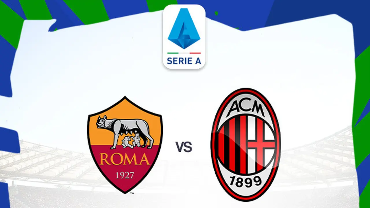 Liga Italia - AS Roma Vs AC Milan
