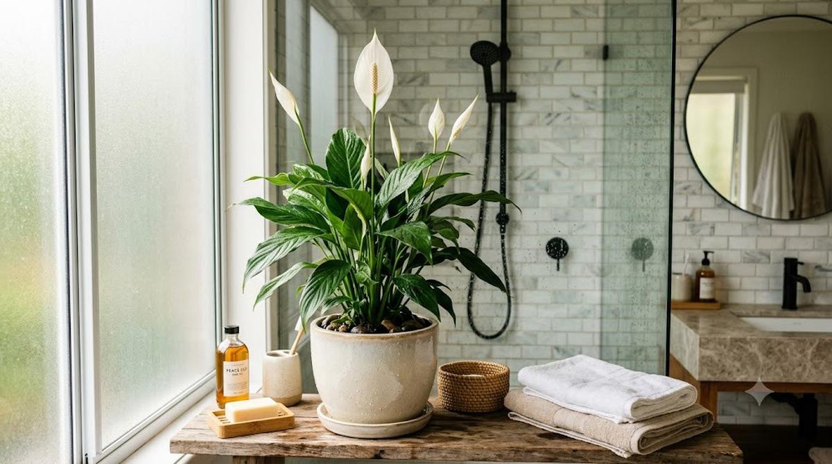 Tanaman Peace Lily (Spathiphyllum)/AI Generated