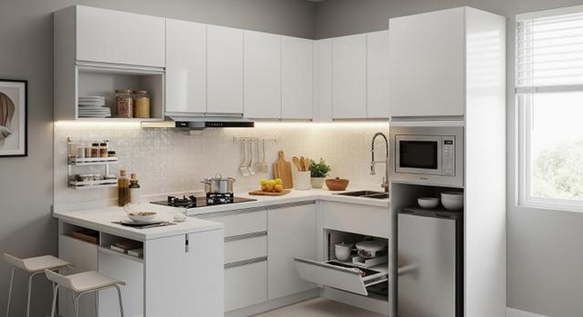 8 Desain Kitchen Set Kecil Murah Budget 10 Juta, Meski Mungil Tapi Estetik