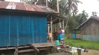 Rumah warga di Kampung Kriku, Kabupaten Keerom. (Liputan6.com/Katharina Janur)