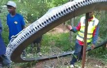 Warga Desa Kaget, Cincin Logam Raksasa Seberat 500 Kg Jatuh dari Langit