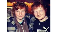 Ty Jones dan Ed Sheeran (Sumber: Caters News)