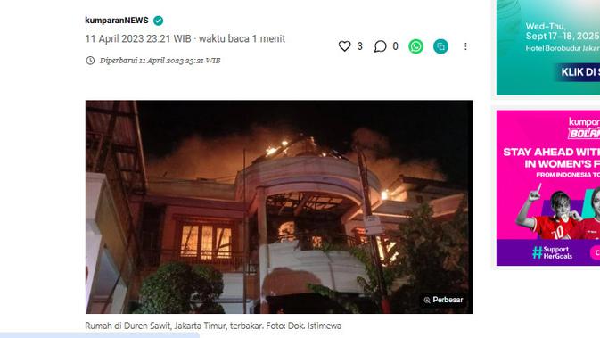 <p>Penelusuran klaim foto kondisi rumah Sri Mulyani kebakaran saat dijarah </p>