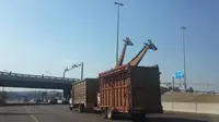 Terpentok Flyover, Seekor Jerapah Meregang Nyawa