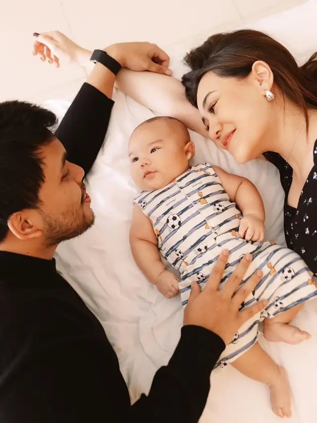 Baby Arash putra Aaliyah Massaid di usia tiga bulan. [@aaliyah.massaid]