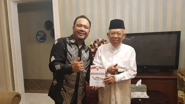 Frans Meroga dan Wapres KH Ma'ruf Amin