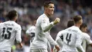 Namun Cristiano Ronaldo baru satu kali mempersembahkan Real Madrid gelar La Liga dan juga Piala Champions. (AFP/Gerard Julien)