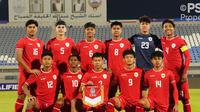 Starting XI Timnas Indonesia pada laga lawan Australia pada Kualifikasi Piala Asia U-17 2024 (c) Media PSSI