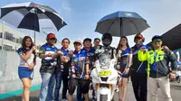 Pembalap muda Pandu Padmogani makin nyetel dengan motor balap R25 di Yamaha Sunda Race seri 3 (istimewa)