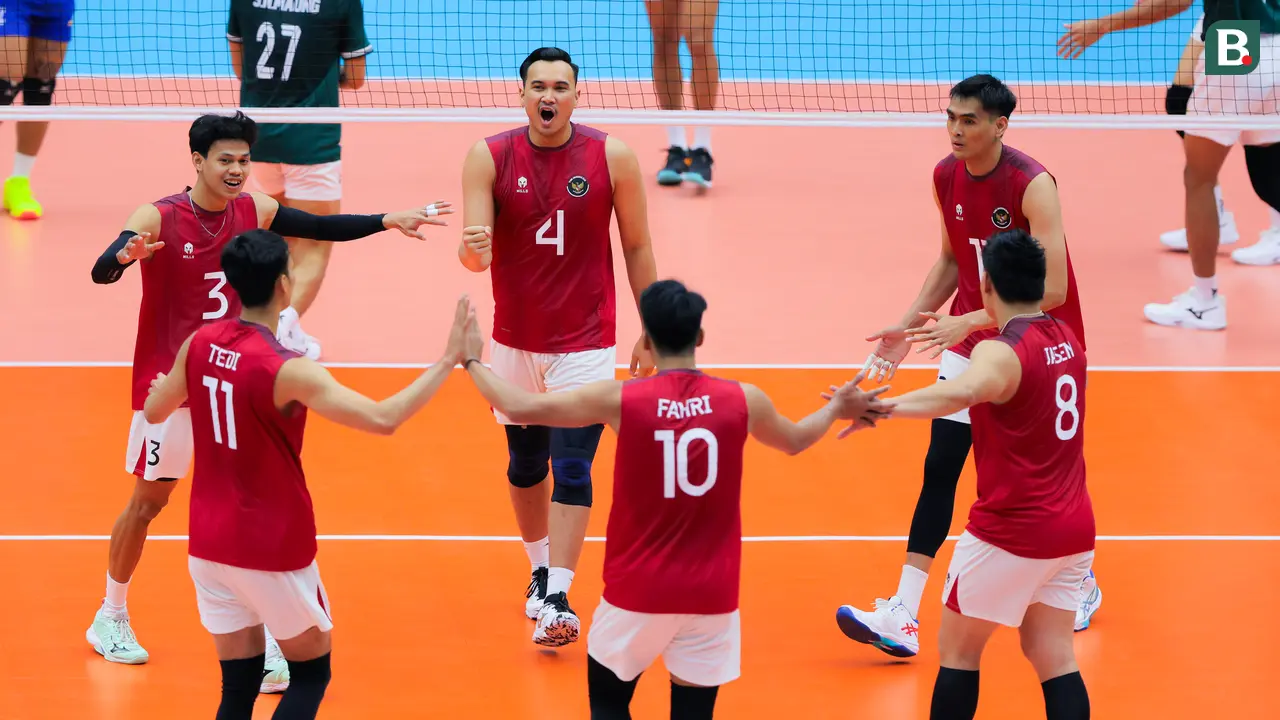 Foto: Tundukkan Myanmar, Timnas Voli Putra Indonesia Melangkah ke Semifinal SEA Games 2025