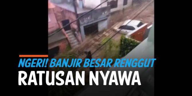 VIDEO: Lihat, Detik-Detik Longsor Brasil Tewaskan Lebih dari 100 Warga