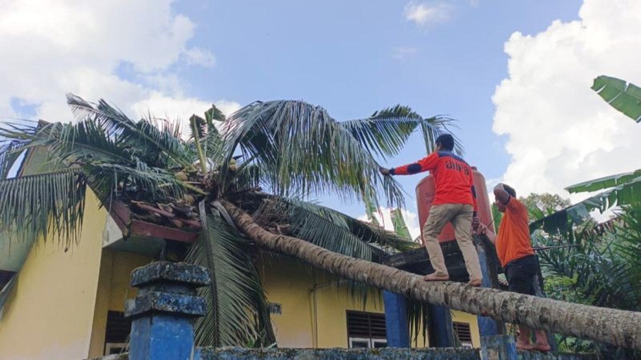 Puting Beliung OKU Selatan Rusak Empat Sekolah dan Fasilitas Umum, BPBD Imbau Warga Waspada Cuaca Ekstrem