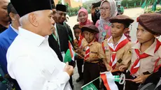 Cawapres Hatta Rajasa hadiri Halaqoh & Silaturrahim Nasional Nahdlatul Wathan, Jakarta, Rabu (4/6/2014) (Liputan6.com/Faizal Fanani).