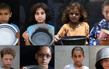 FOTO: Potret  Menyentuh Anak-Anak Gaza Yang Kelaparan