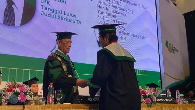Universitas Insan Cita Indonesia (UICI) menggelar Dies Natalis ke-4 sekaligus Wisuda Perdana di Auditorium Binakarna, Hotel Bidakara, Jakarta, pada Senin (24/02/2025). (Istimewa)
