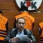 Ketua KPK Nurul Ghufron mengumumkan penetapan Rektor Universitas Negeri Lampung (Unila) Karomani sebagai tersangka suap penerimaan calon mahasiswa baru. (Sumber Foto: KPK)