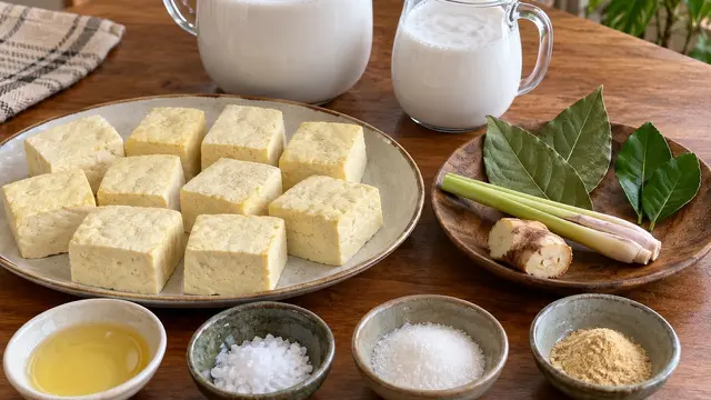 Bahan-bahan Opor Tahu Kuah Kental