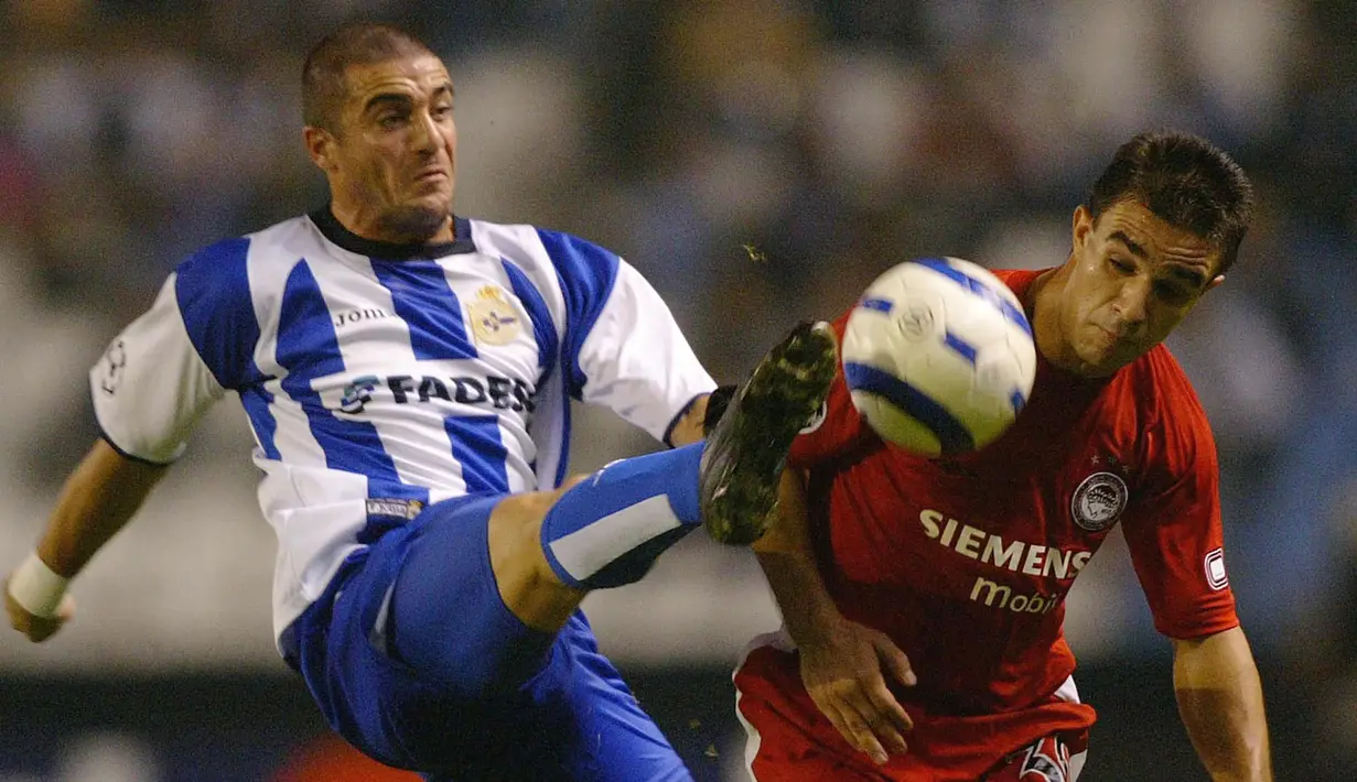 Walter Pandiani. Pemain yang kini berusia 45 tahun dan pensiun di Lausanne Sport Juli 2016 ini total 12 musim bermain di Liga Spanyol mulai 2000/2001 hingga 2011/2012 bersama Deportivo La Coruna, Mallorca, Espanyol dan Osasuna. Ia tampil 279 laga dengan torehan 83 gol dan 6 assist. (AFP/Miguel Ropa)