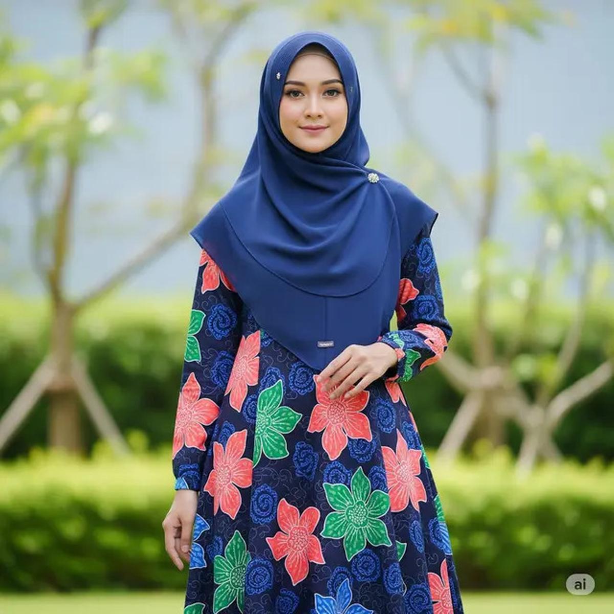 10 Gamis Muslimah Motif Bunga Besar Paling Adem 2025, Stylish &amp; Anti Gerah Sepanjang Hari