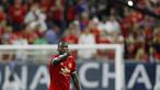 Penyerang andalan Manchester United, Romelu Lukaku tampil gemilang dengan mencetak tiga gol bagi Setan Merah selama pra musim bulan july 2017. Gol Lukaku tersebut ke gawang Real Salt Lake, Manchester City dan Velerenga. (AFP/Aaron M. Sprecher)