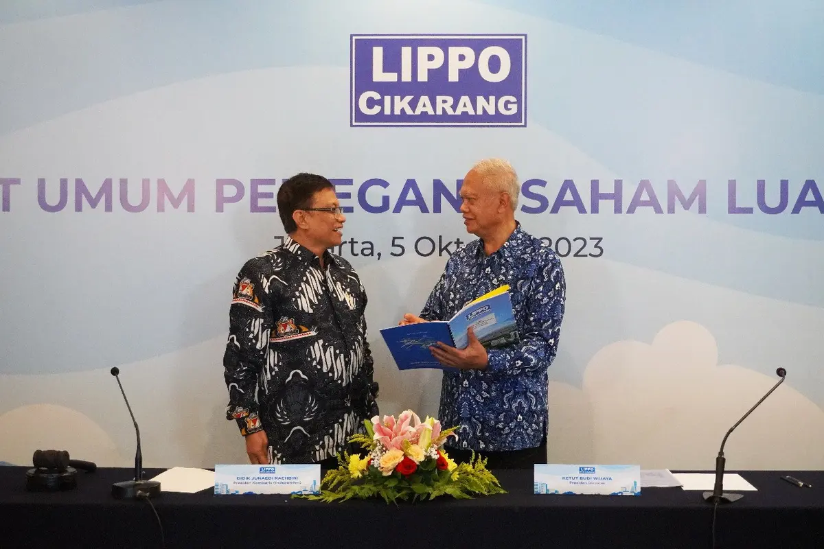 Rapat Umum Pemegang Saham Luar Biasa (RUPSLB) PT Lippo Cikarang Tbk (LPCK) pada Kamis, 5 Oktober 2023 di Jakarta. Dok LPCK)