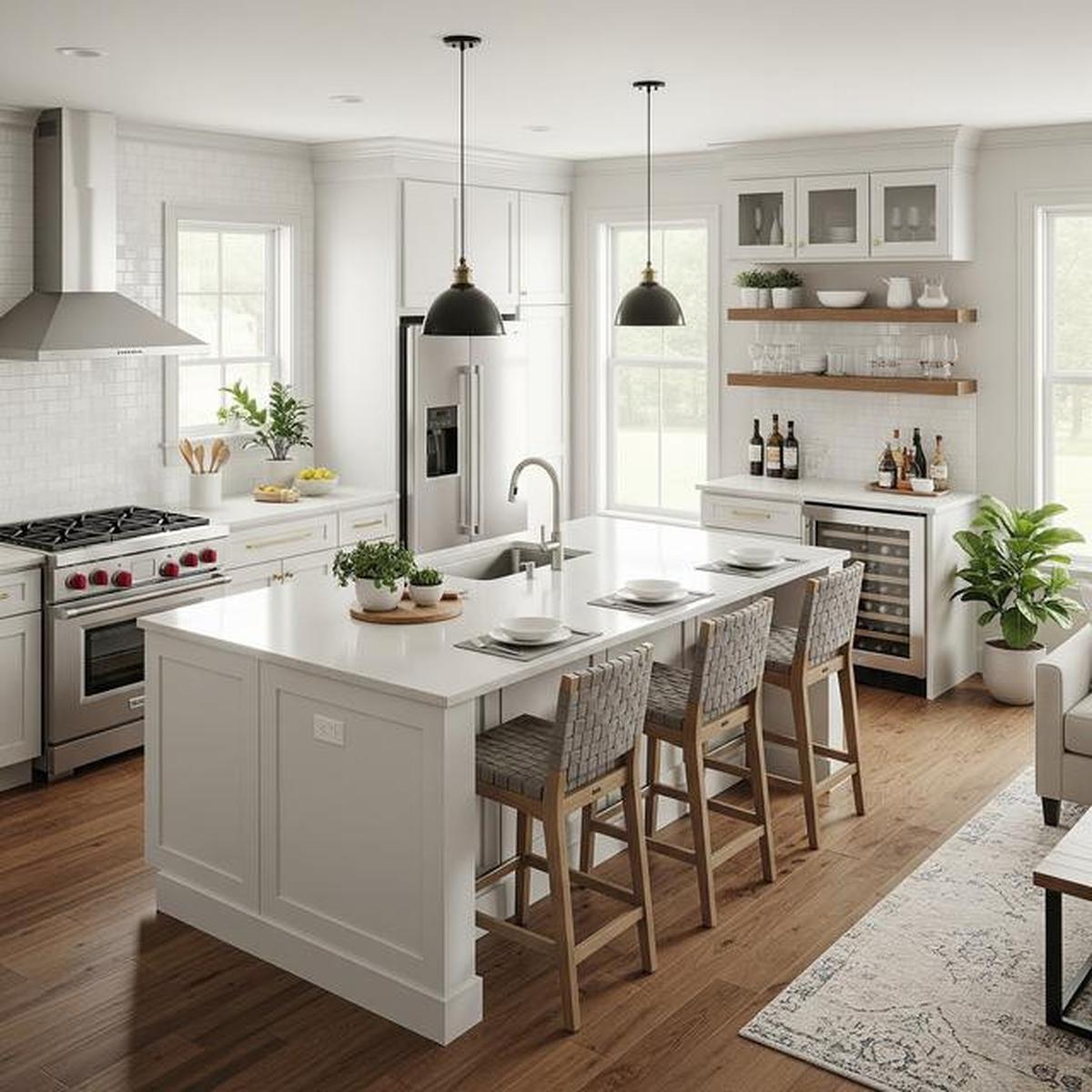 7 Desain Dapur Tanpa Sekat tapi Tetap Rapi dan Nyaman, Cocok untuk Hunian Modern