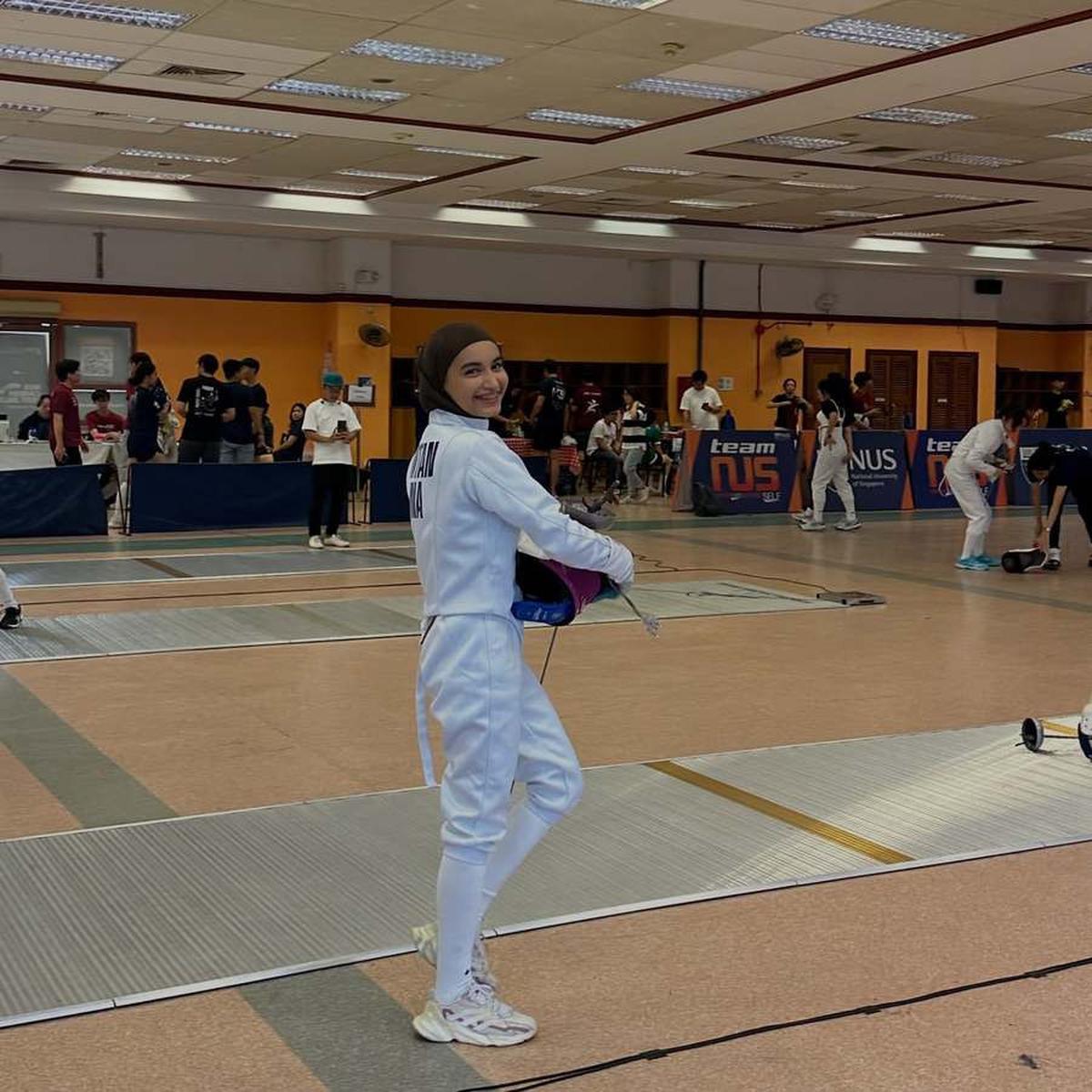 Sempat Jadi Korban KDRT, Potret Cut Intan Nabila Tanding Anggar di NUS Competition 2024 - Ini Sumber Semangatnya