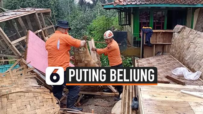 VIDEO Detik detik Puting Beliung Terjang Sukabumi  Jawa  