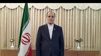Duta Besar Iran untuk Indonesia, Mohammad Azad dalam video sambutan perayaan HUT Iran ke-42. (Screenshot Youtube IraninIndonesia)
