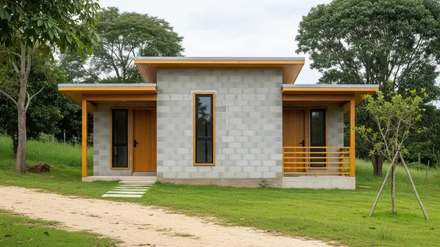 Contoh Rumah Sederhana Rp50 Juta Ala Skandinavian di Desa/Gemini AI