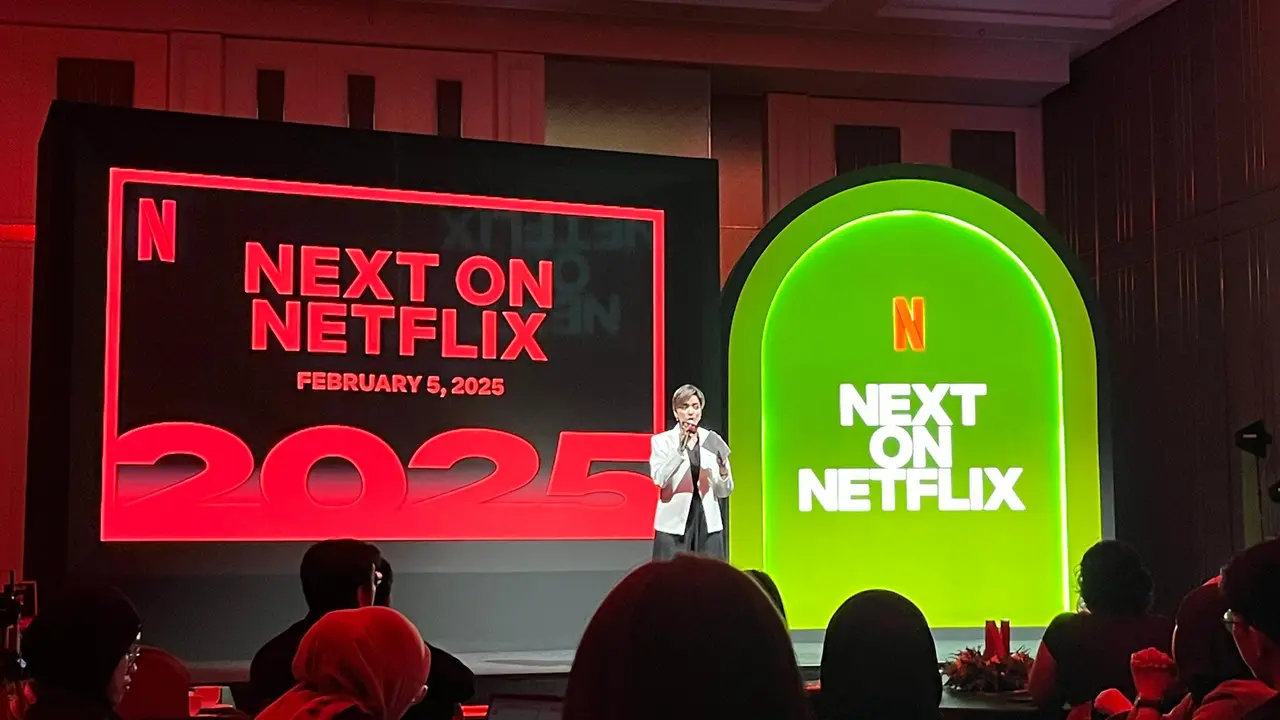 Konferensi pers bertajuk "Next on Netflix" yang berlangsung pada Senin (05/02/2025) di Ballroom Hotel The Langham (Dok: Fimela.com/Rianti Fitri Wulandari)