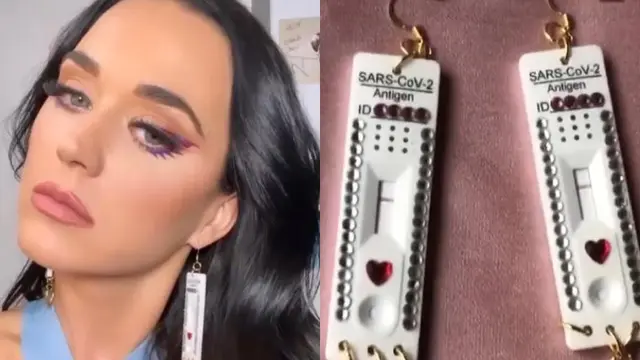 Gaya Nyeleneh Katy Perry saat Manggung Jadi Sorotan, Pakai Anting-anting dari Alat Tes Antigen Bekas