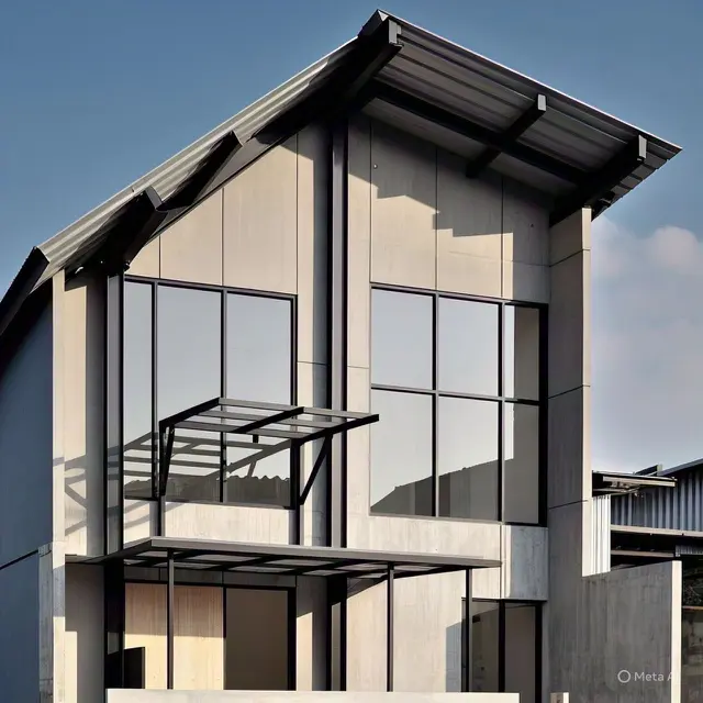Model Teras Cor Dak dengan Hebel dan Besi Siku