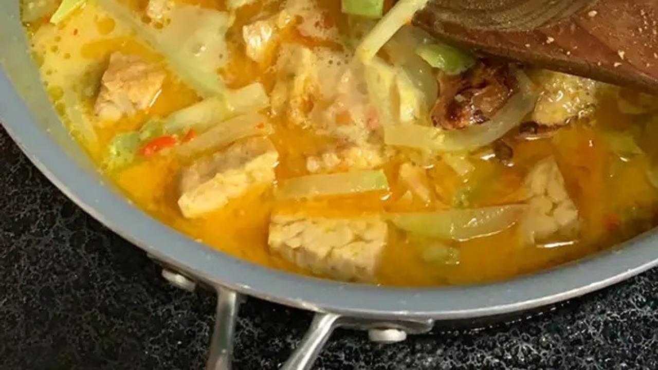 Ilustrasi Sayur Labu Tempe
