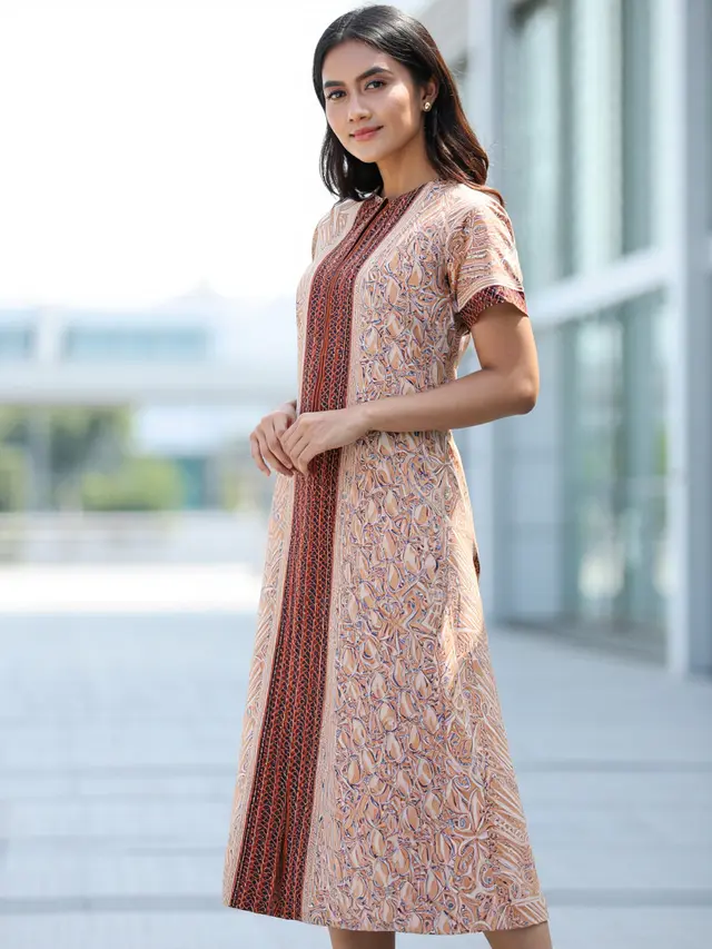 Batik Kantoran Modis Anti Kusut