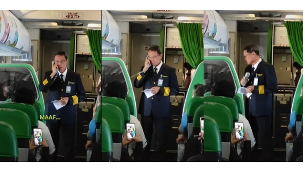 Viral Perpisahan Pilot Hanafi Herlim Usai 42 Tahun Mengabdi, Diiringi Tangis Haru