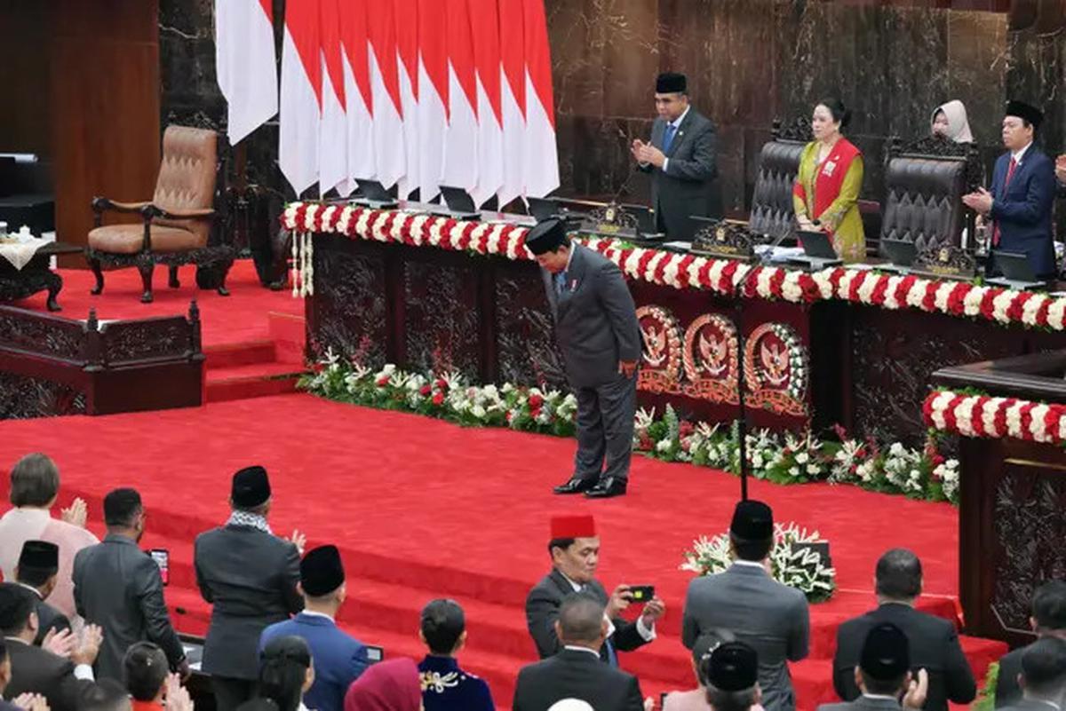 Prabowo Hampiri dan Salami SBY, Jokowi hingga Try Sutrisno Usai Pidato Kenegaraan Sidang Tahunan
