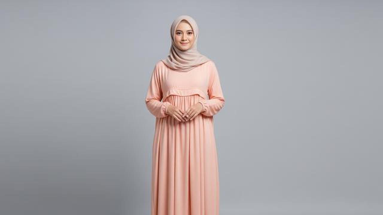 Gamis Babydoll Long Dress Longgar/Ide Model Gamis Simple untuk Kelompok Pengajian (Sumber: gemini.com)