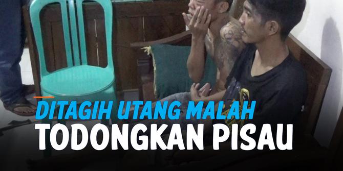 VIDEO: Bukannya Bayar, Remaja Malah Todong Pisau Saat Ditagih Hutang