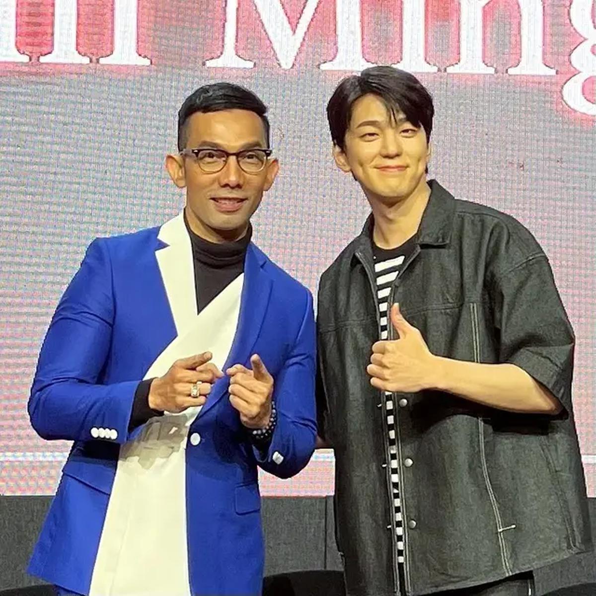 Indra Herlambang dan Artis Kpop, Kim Min Gue (Sumber: Instagram/indraherlambang)