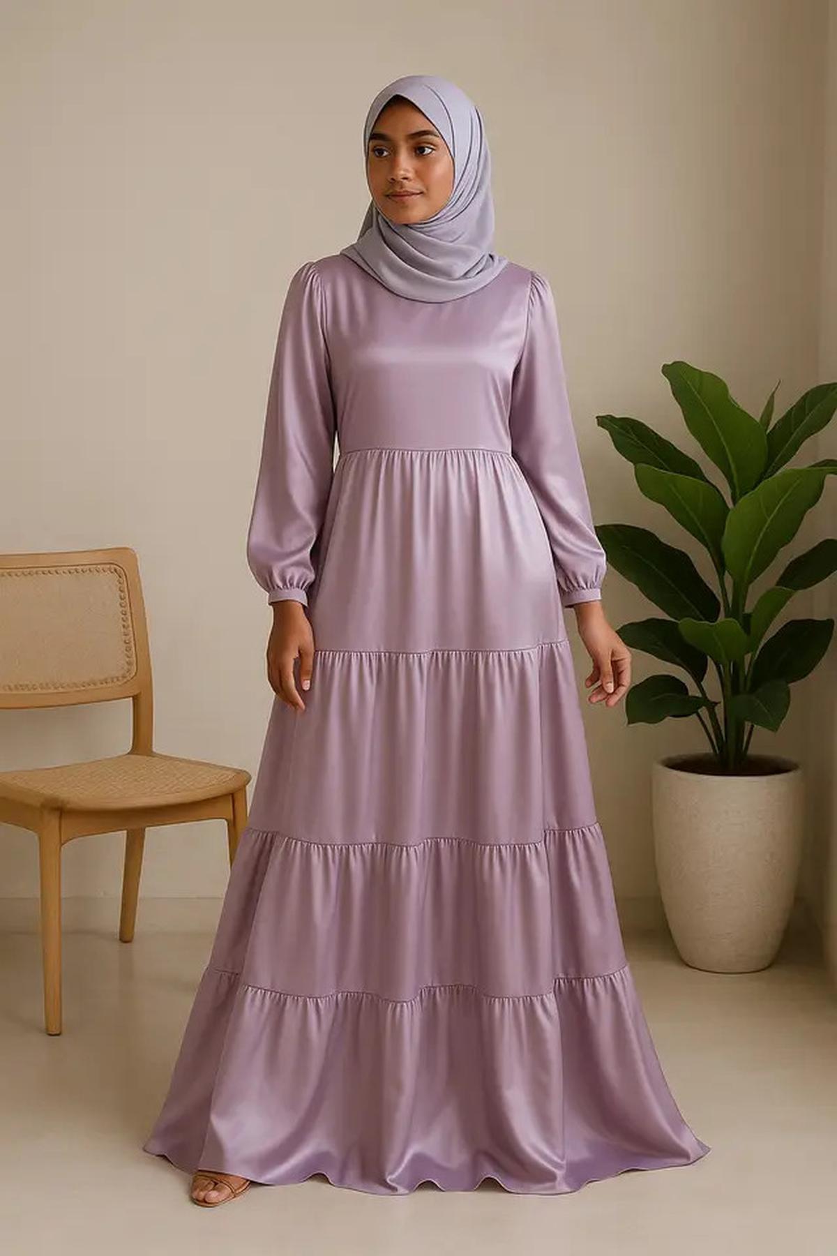 7 Inspirasi Gamis Warna Pastel untuk Kulit Sawo Matang, Tampil Cerah Alami dan Makin Pede