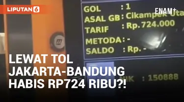 Syok! Pengemudi Bayar Rp724 Ribu Saat Gunakan Tol Jakarta-Bandung
