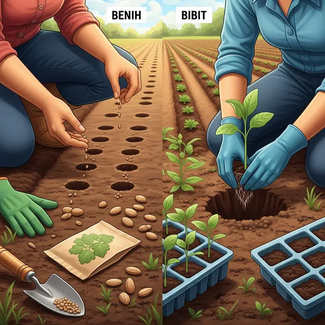 Proses Penanaman Benih dan Bibit