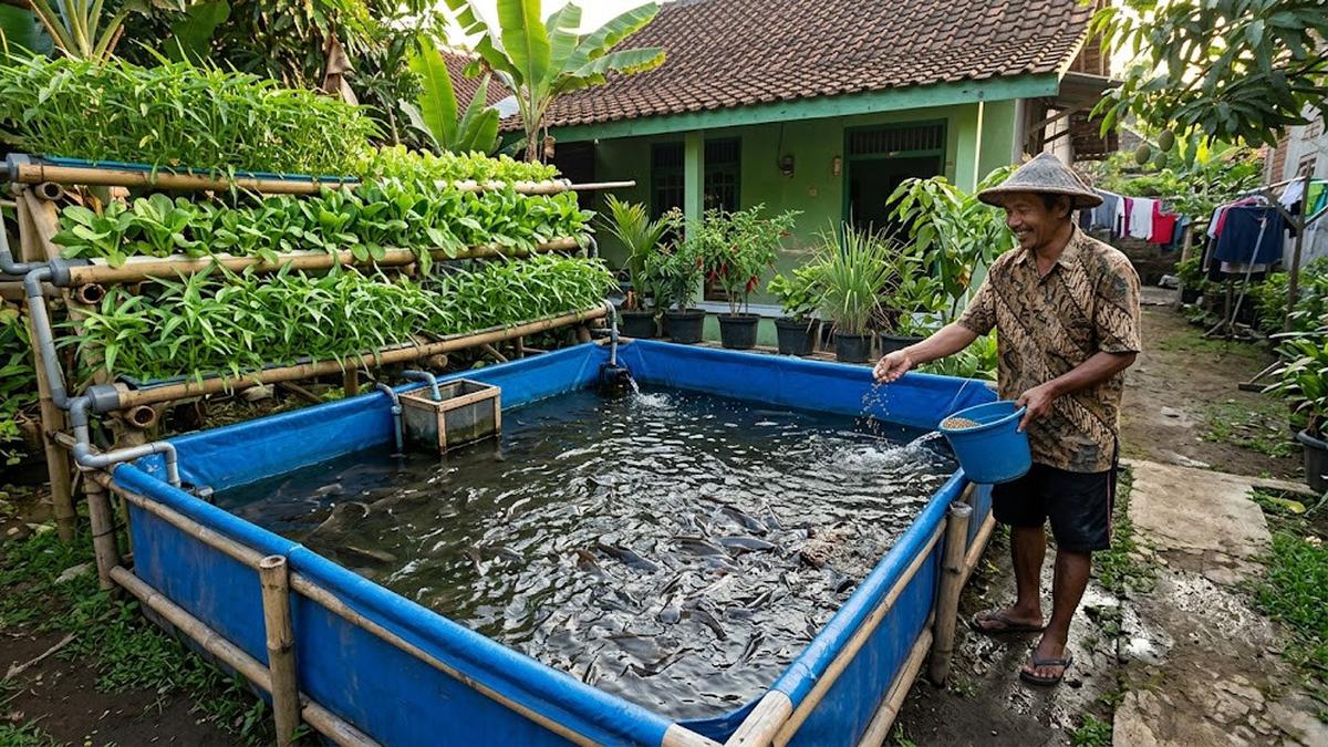 9 Cara Ternak Lele di Kolam Terpal Sambil Menanam Sayuran, Hemat Tempat dan Praktis